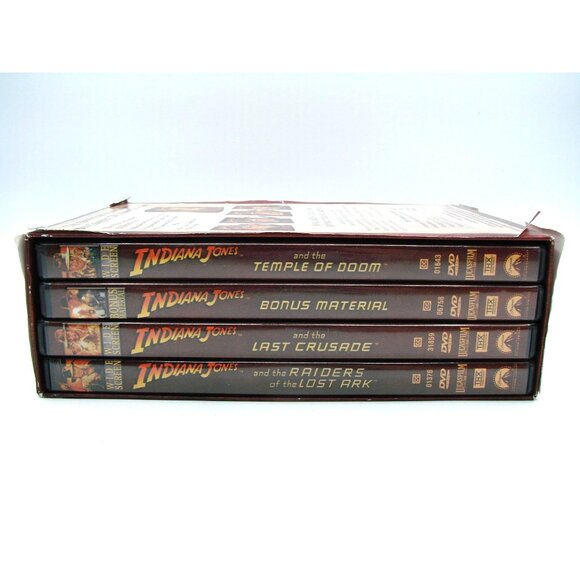 The Adventures of Indiana Jones 4-Disc Set The Complete DVD Movie Collection Vtg - Picture 2 of 14